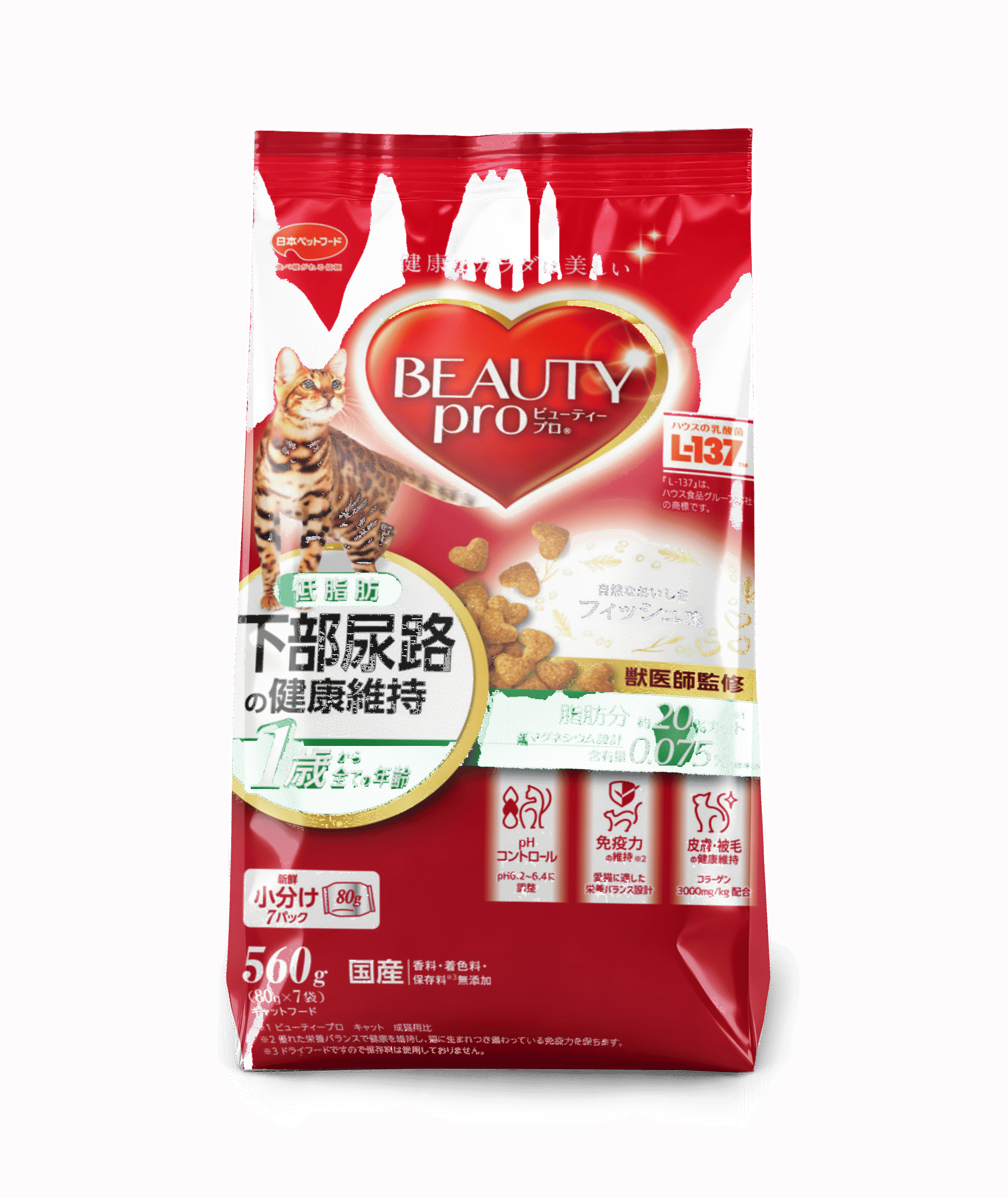 อาหารแมว Beauty pro cat สูตรไขมันต่ำ